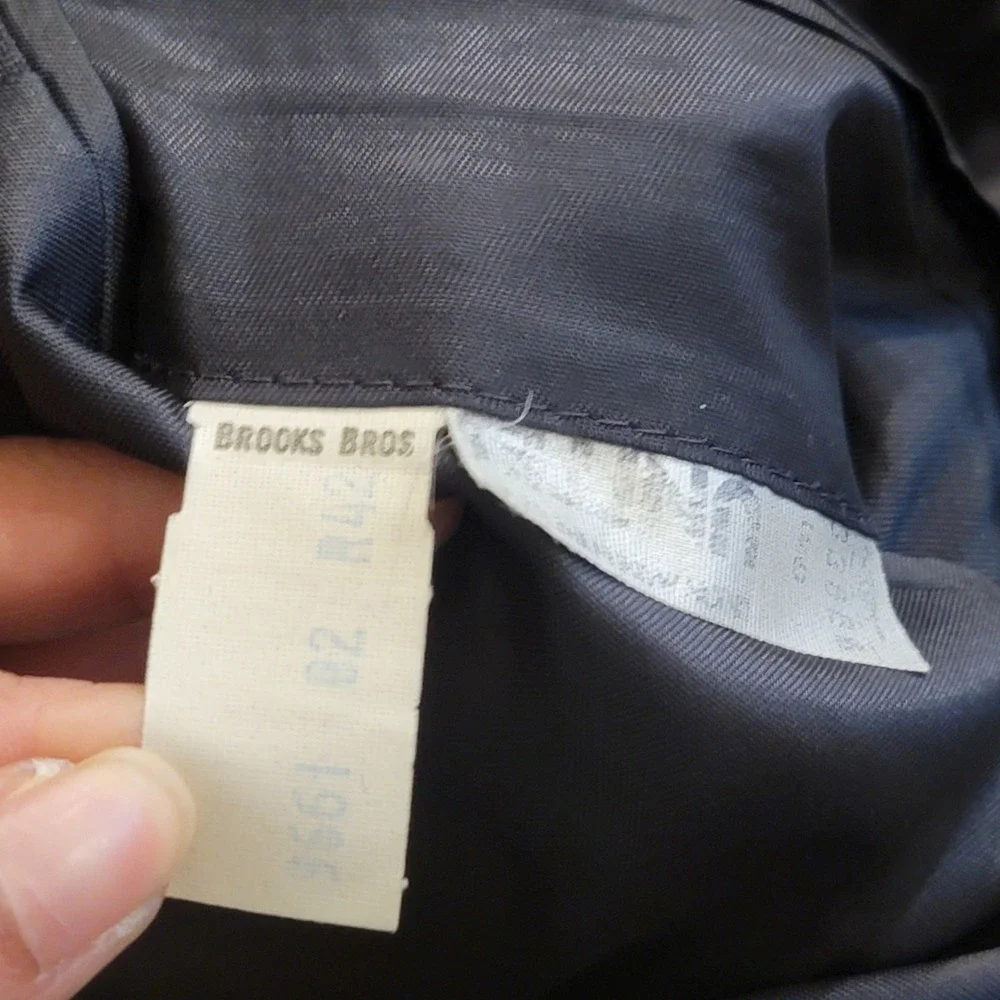 Brooks Brothers Sport Coat Blazer Plaid 2‎ Button Notch Lapel 42R USA Union Made